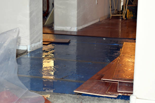 Professional Flood Cleanup technician working in Akron, PA